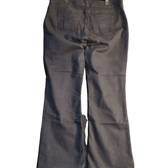 Riders By Lee Womens Jeans Black Size 18M Cotton Blend Zip Button Stretch - Picture 2 of 12